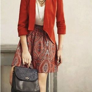 Moulinette Soeurs •S• Karachi Jacquard A Line Full Skirt Anthropologie $188